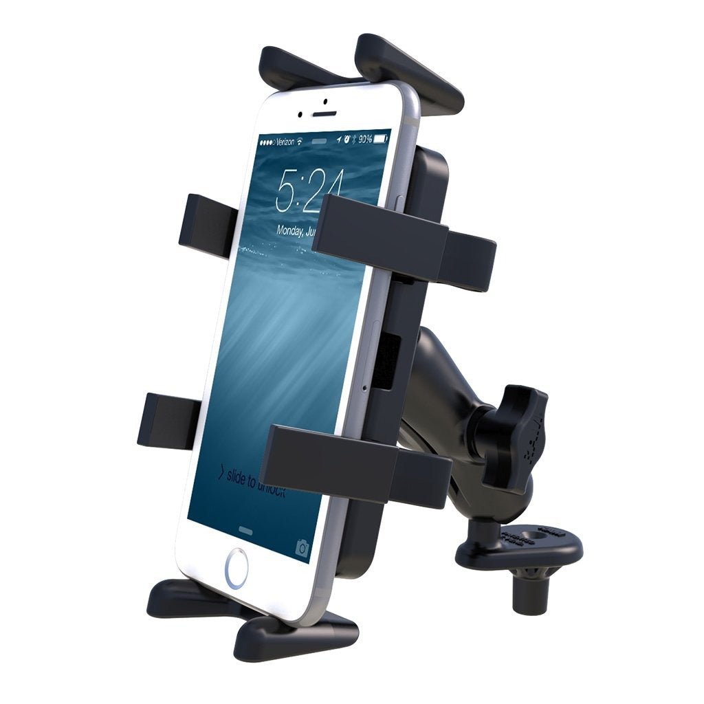RAM Fork Stem Mount with Universal RAM Finger-Grip Phone-Radio Cradle (RAM-B-176-UN4U) (sku 54190) - BuyBits Ltd UK