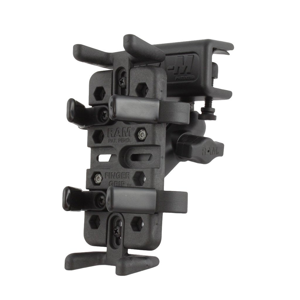 RAM Finger-Grip Universal Holder with Glare Shield Clamp Mount (RAM-B-177-UN4) (sku 54185) - BuyBits Ltd UK