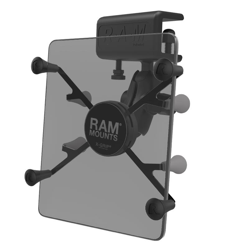 RAM X-Grip Mount with Glare Shield Clamp Base for 7"-8" Tablets (RAM-B-177-UN8U) (sku 55151) - BuyBits Ltd UK