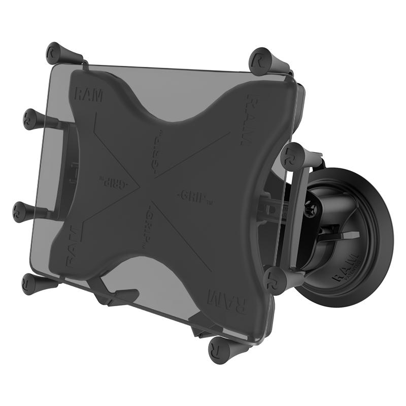 RAM X-Grip with RAM Twist-Lock Dual Suction Mount for 9"-10" Tablets (RAM-B-189-A-UN9U) (sku 51042) - BuyBits Ltd UK