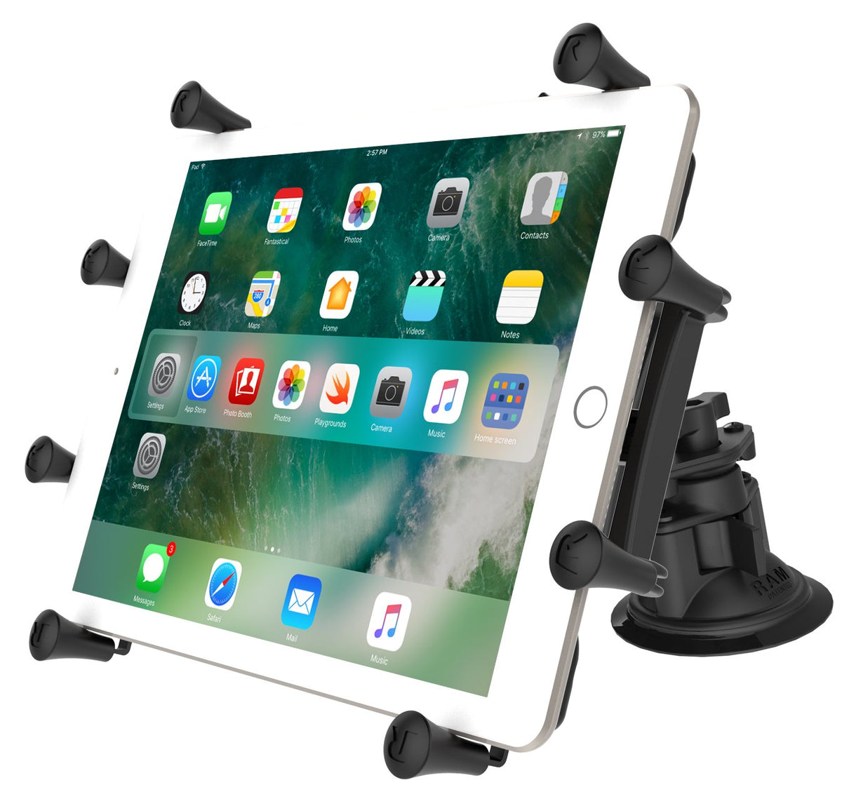 RAM X-Grip with RAM Twist-Lock Pivot Suction for 9&quot;-10&quot; Tablets (RAM-B-189-PIV1-A-UN9U) (sku 51123) - BuyBits Ltd UK
