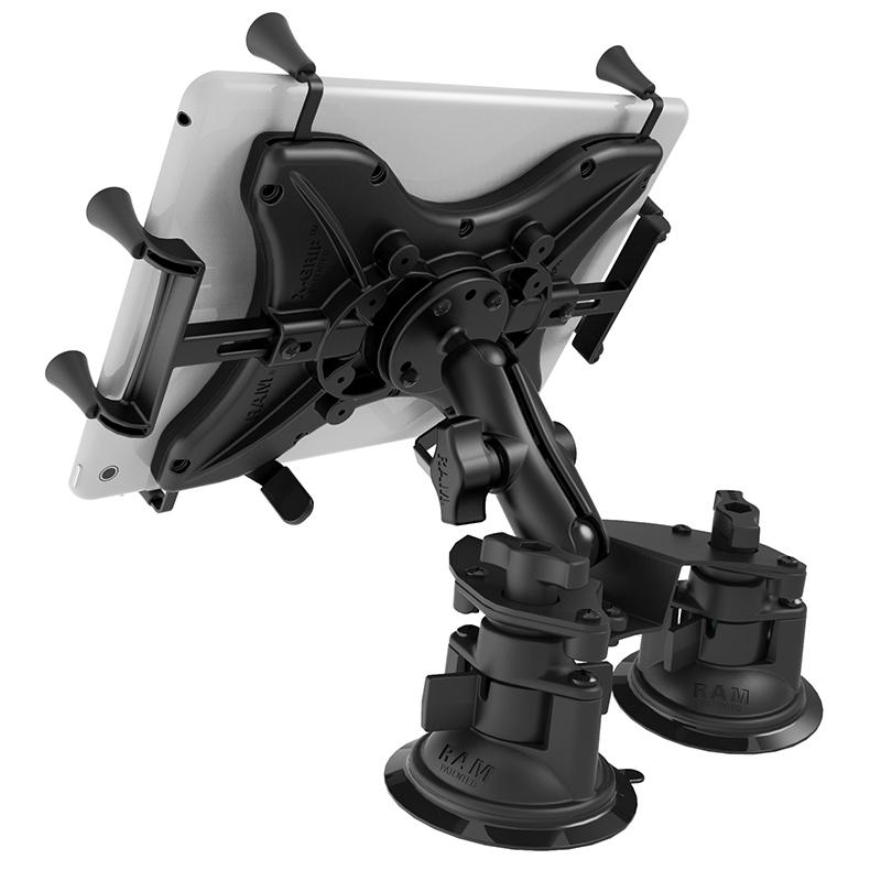 RAM X-Grip with RAM Twist-Lock Pivot Suction for 9"-10" Tablets (RAM-B-189-PIV1-UN9-KRU) (sku 51103) - BuyBits Ltd UK