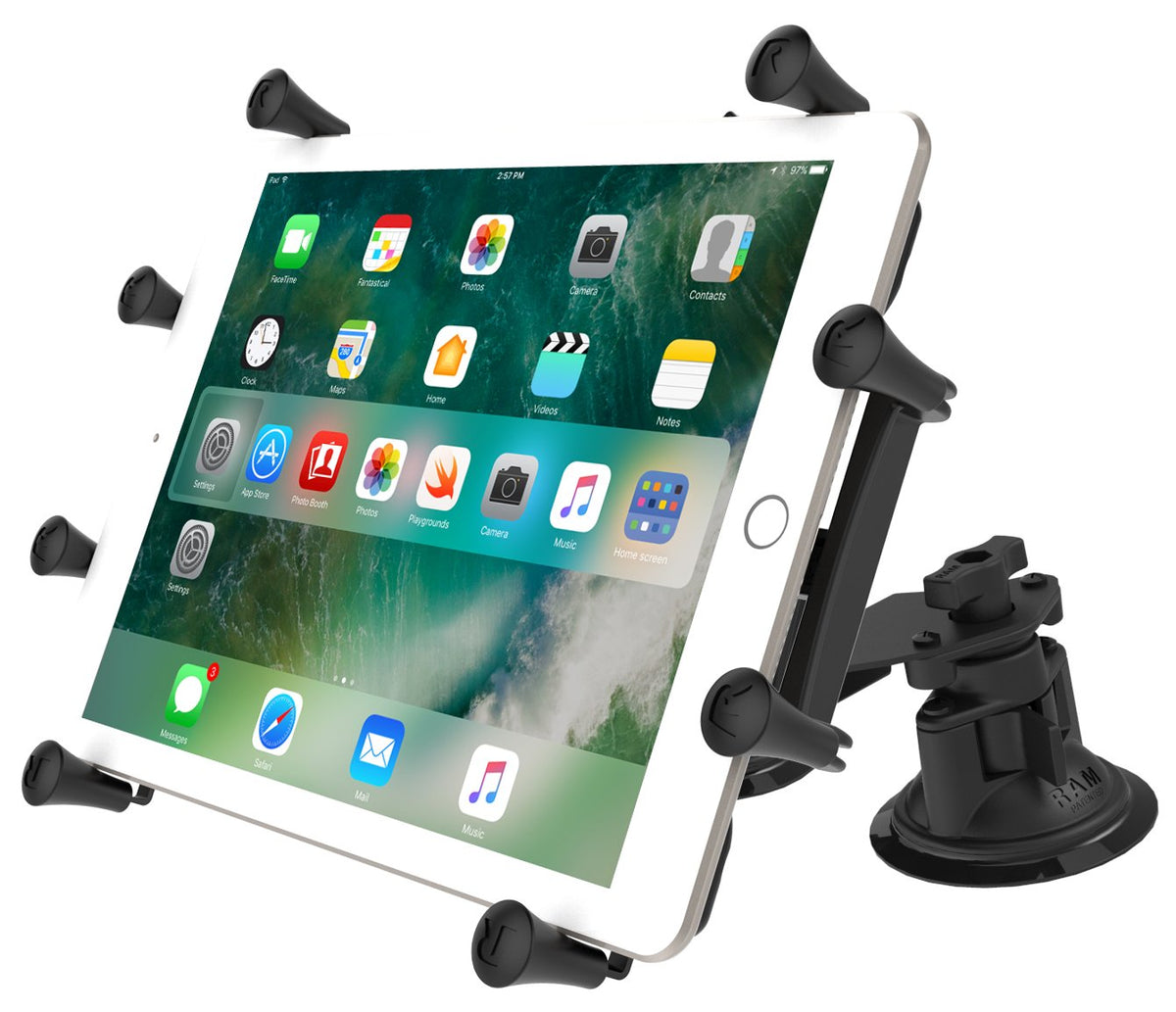 RAM X-Grip with RAM Twist-Lock Pivot Suction for 9"-10" Tablets (RAM-B-189-PIV1-UN9U) (sku 51037) - BuyBits Ltd UK