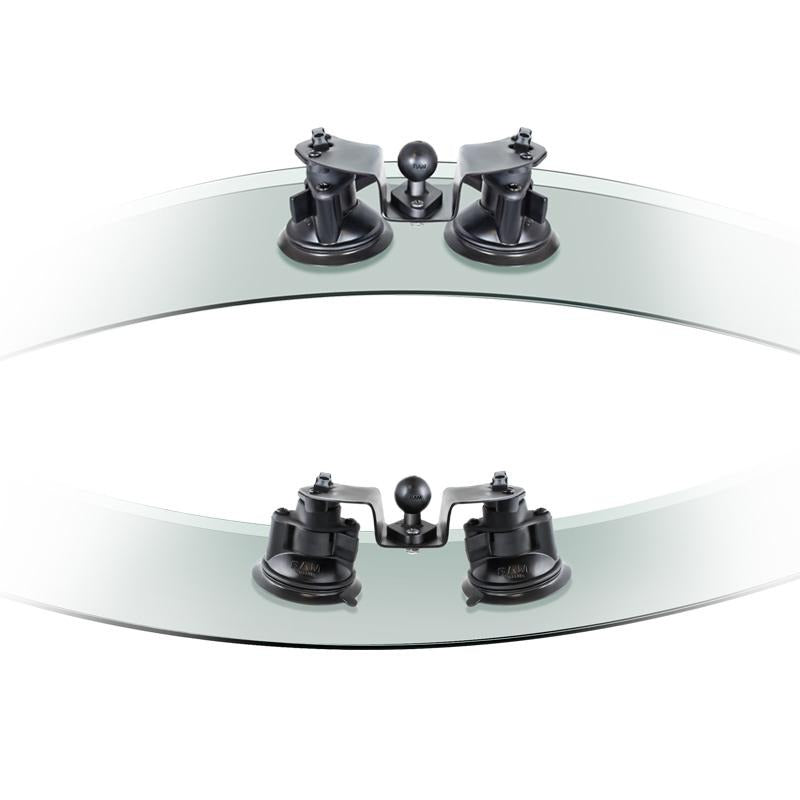 RAM Twist-Lock Dual Pivot Suction Cup Base with Ball (RAM-B-189B-PIV1U) (sku 54851) - BuyBits Ltd UK