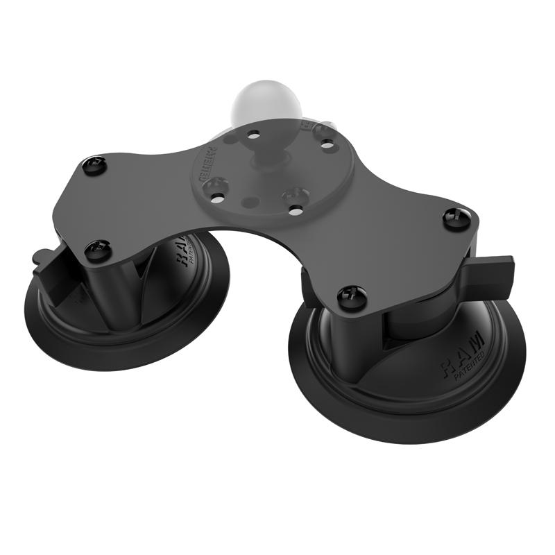 RAM Twist-Lock Dual Suction Cup Base (RAM-B-189BU) (sku 54852) - BuyBits Ltd UK