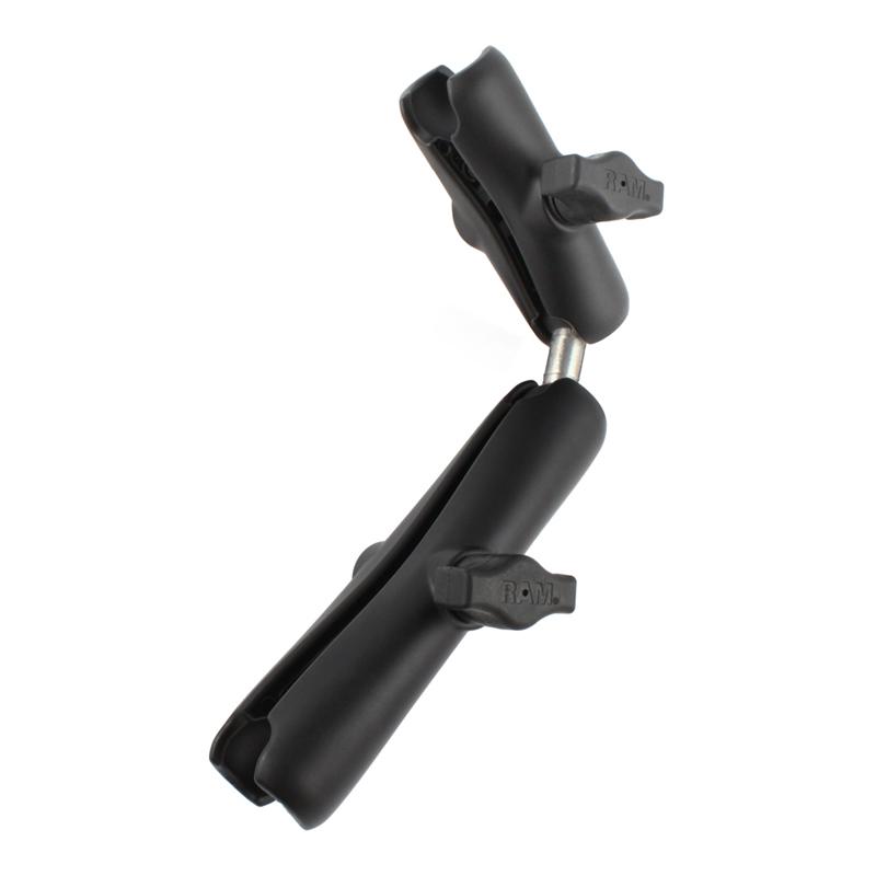 RAM Double Socket Arm with Dual Extension and Ball Adapter (RAM-B-201-201U-C) (sku 54076) - BuyBits Ltd UK