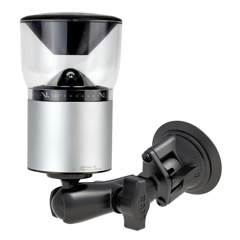 RAM Twist-Lock Suction Cup Mount with 1-4"-20 Threaded Camera Adapter (RAM-B-224-1-366U) (sku 54862) - BuyBits Ltd UK