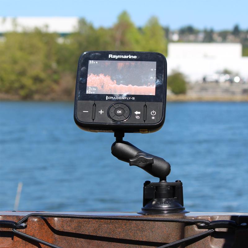 RAM Twist-Lock Suction Cup Mount for Raymarine Dragonfly (RAM-B-224-1-379-M616U) (sku 54652) - BuyBits Ltd UK