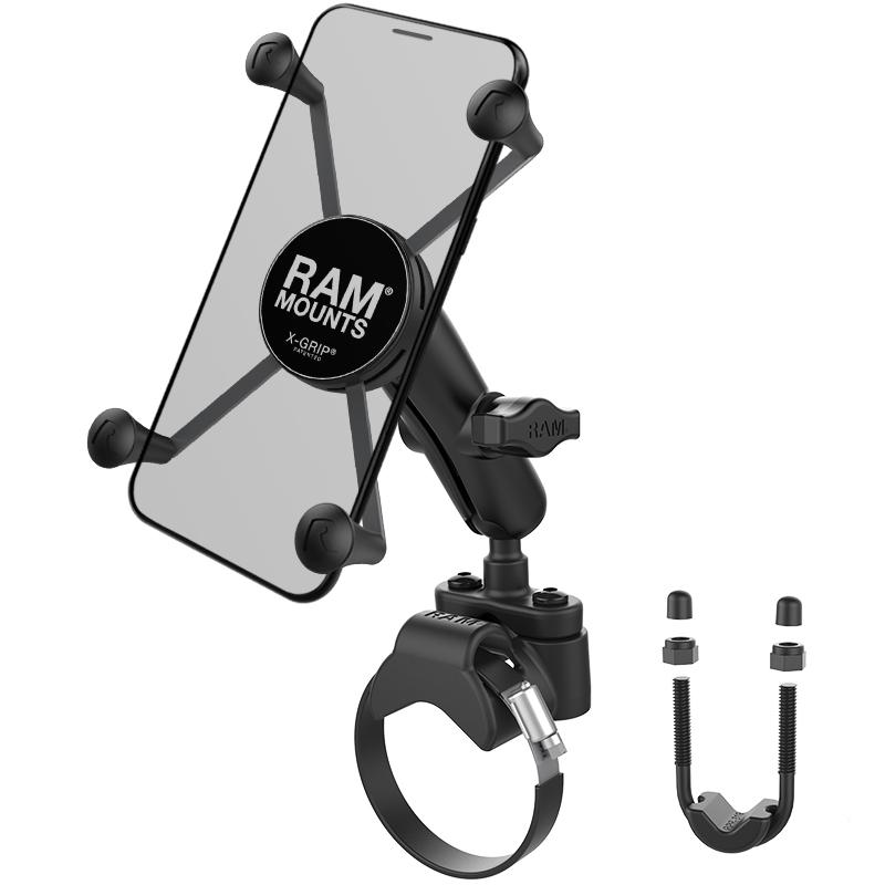 RAM X-Grip Large Phone Mount with ATV-UTV Rail Base (RAM-B-231-2-UN10) (sku 50917) - BuyBits Ltd UK