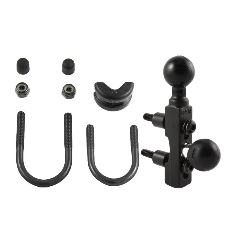 RAM Motorcycle Brake-Clutch Reservoir &amp; Handlebar Double Ball Base (RAM-B-309-8U) (sku 55034) - BuyBits Ltd UK