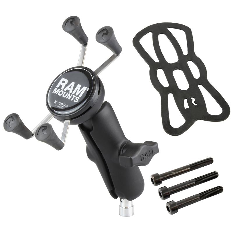 RAM X-Grip Phone Mount with Motorcycle Handlebar Clamp Base (RAM-B-367-UN7U) (sku 50953) - BuyBits Ltd UK
