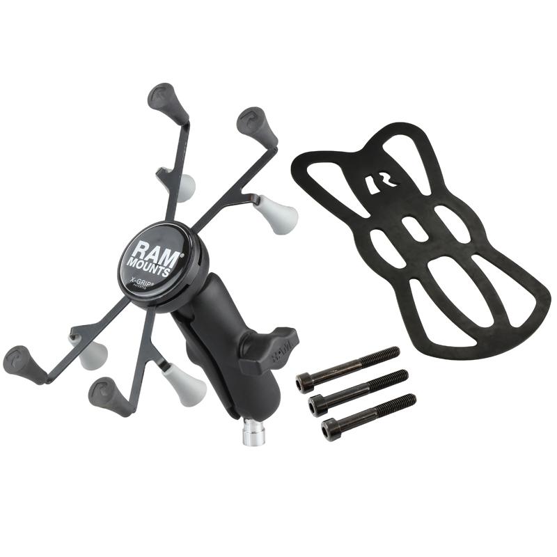 RAM X-Grip with Motorcycle Handlebar Clamp Base for 7"-8" Tablets (RAM-B-367-UN8U) (sku 51105) - BuyBits Ltd UK