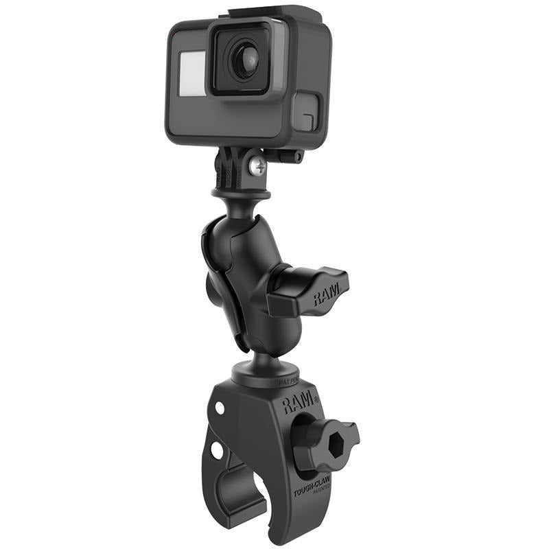 RAM Tough-Claw Small Clamp Mount with Universal Action Camera Adapter (RAM-B-400-A-GOP1U) (sku 51132) - BuyBits Ltd UK