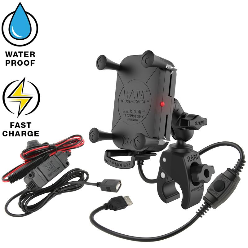 RAM Tough-Charge Waterproof Wireless Charging Mount with Tough-Claw (RAM-B-400-A-UN12W-V7M) (sku 53853) - BuyBits Ltd UK