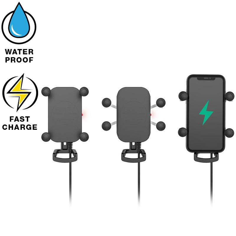 RAM Tough-Charge Waterproof Wireless Charging Mount with Tough-Claw (RAM-B-400-A-UN12W-V7M) (sku 53853) - BuyBits Ltd UK