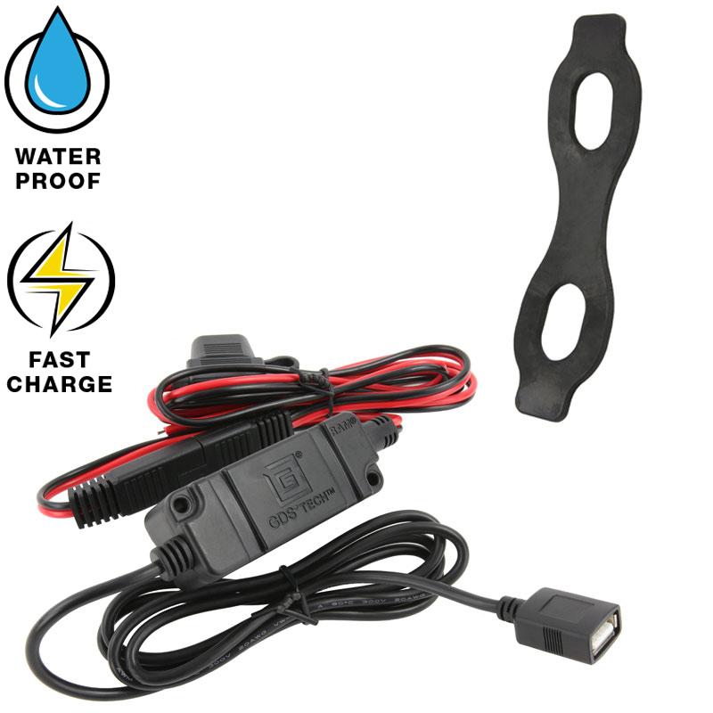 RAM Quick-Grip Waterproof Wireless Charging Mount with Tough-Claw (RAM-B-400-A-UN14W-V7M) (sku 53852) - BuyBits Ltd UK