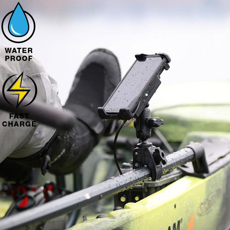 RAM Quick-Grip Waterproof Wireless Charging Mount with Tough-Claw (RAM-B-400-A-UN14W-V7M) (sku 53852) - BuyBits Ltd UK
