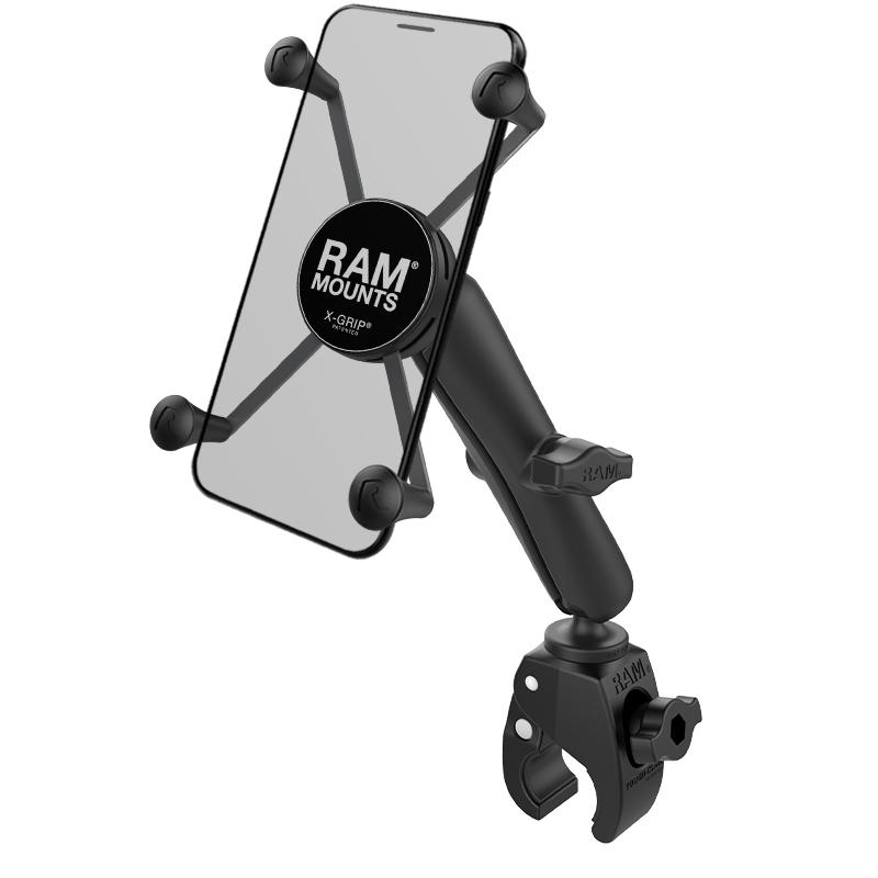 RAM X-Grip Large Phone Mount with RAM Tough-Claw Small Clamp Base (RAM-B-400-C-UN10U) (sku 50928) - BuyBits Ltd UK