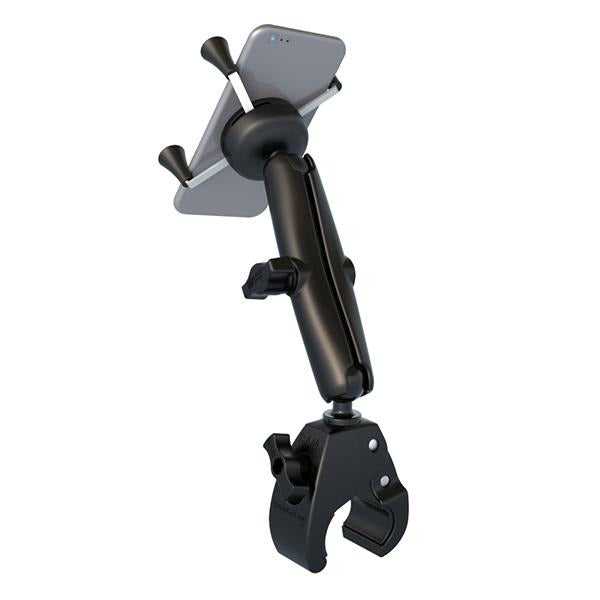 RAM X-Grip Phone Mount with RAM Tough-Claw Small Clamp Base (RAM-B-400-C-UN7U) (sku 50925) - BuyBits Ltd UK