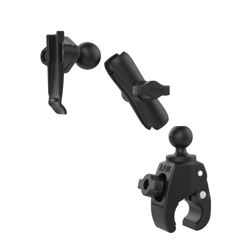 RAM Tough-Claw Small Clamp Mount with Garmin Spine Clip Holder (RAM-B-400-GA76U) (sku 54877) - BuyBits Ltd UK