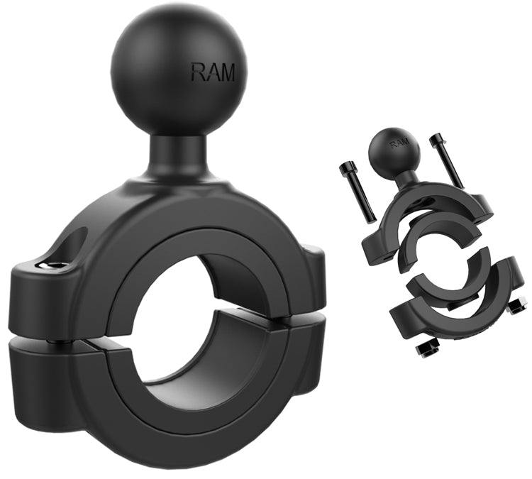 RAM Torque Handlebar and Rail Base with 1" Ball 1.125" to 1.5" Diameter (RAM-B-408-112-15U) (sku 35407)