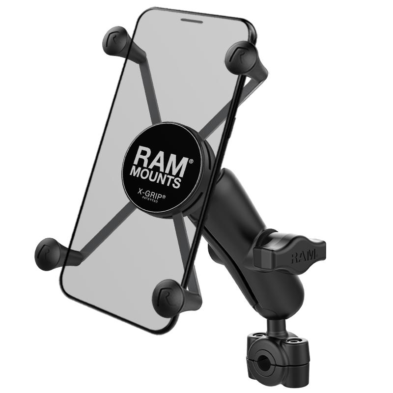 RAM X-Grip Large Phone Mount with RAM Torque Small Rail Base (RAM-B-408-37-62-UN10U) (sku 50923) - BuyBits Ltd UK