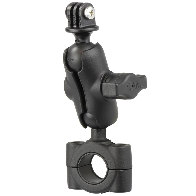 RAM Torque Medium Rail Base with Universal Action Camera Adapter (RAM-B-408-75-1-A-GOP1U) (sku 51133) - BuyBits Ltd UK