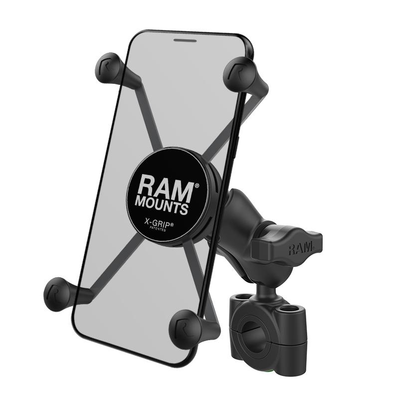 RAM X-Grip Large Phone Mount with RAM Torque Medium Rail Base (RAM-B-408-75-1-A-UN10) (sku 53843) - BuyBits Ltd UK