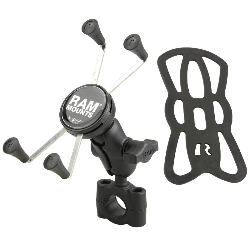 RAM X-Grip Large Phone Mount with RAM Torque Medium Rail Base (RAM-B-408-75-1-A-UN10) (sku 53843) - BuyBits Ltd UK