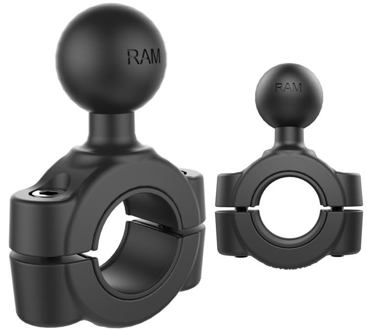 RAM-B-408-75-1 Torque‚Ñ¢ Handlebar and Rail Base with 1" Ball 0.75" to 1" Diameter (sku 35406) - BuyBits Ltd UK