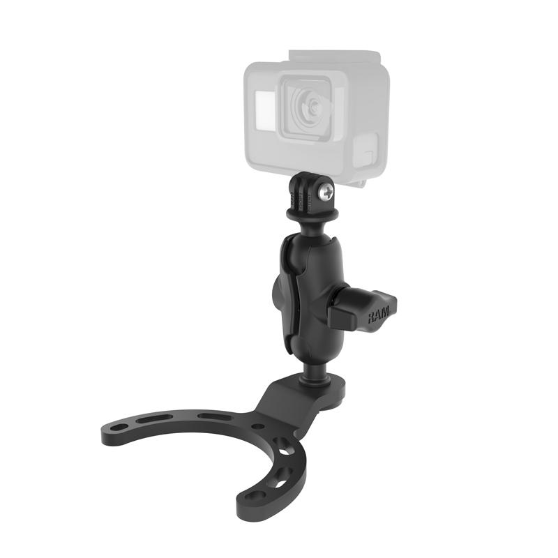 RAM Small Gas Tank Mount with Universal Action Camera Adapter (RAM-B-410-A-GOP1U) (sku 51149) - BuyBits Ltd UK
