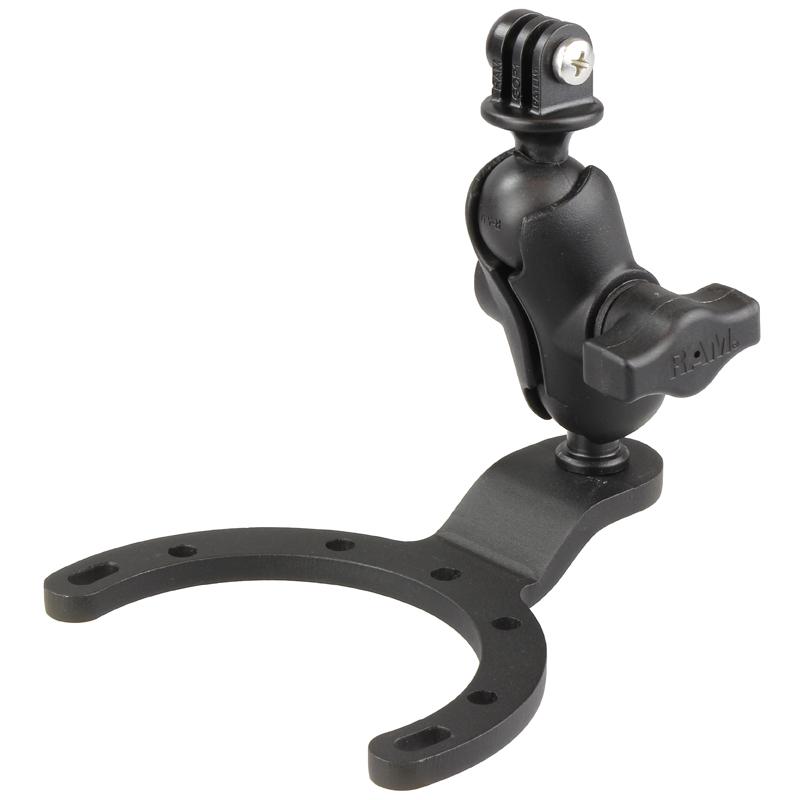RAM Large Gas Tank Mount with Universal Action Camera Adapter (RAM-B-411-A-GOP1U) (sku 51158) - BuyBits Ltd UK