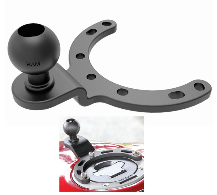 RAM Motorcycle Fuel Tank Camera Mount for GoPro Hero fits Honda, Suzuki, Yamaha &amp; more (sku 35946)