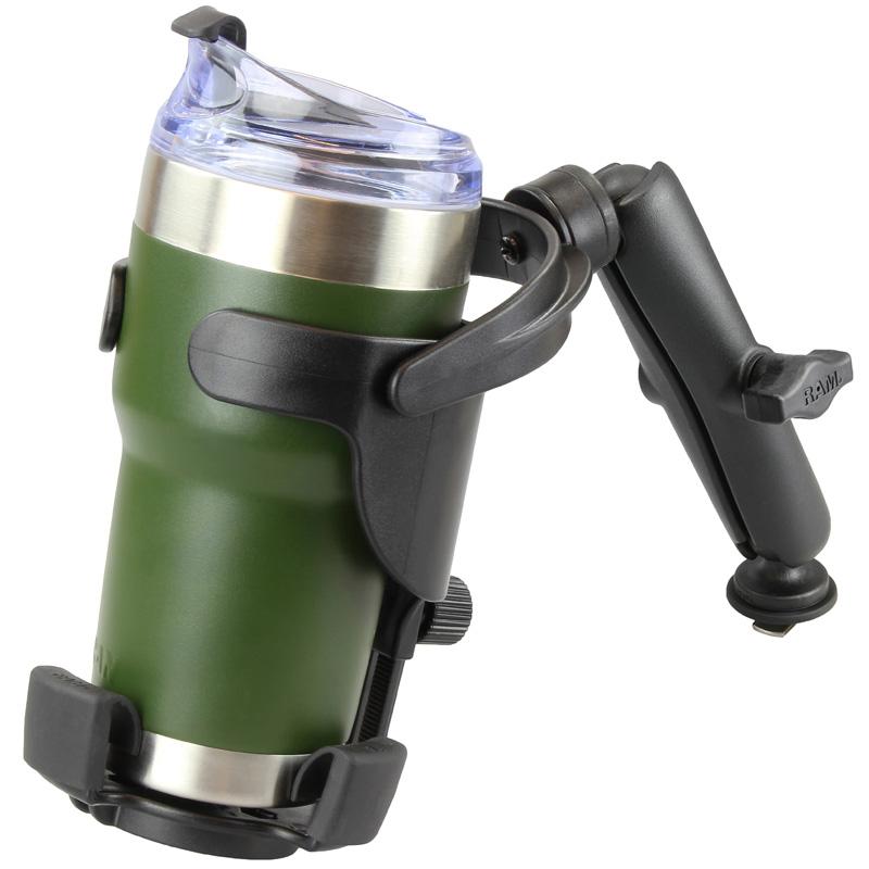 RAM Level Cup XL 32oz Drink Holder with RAM Track Ball Base (RAM-B-417B-C-354-TRA1U) (sku 53770) - BuyBits Ltd UK