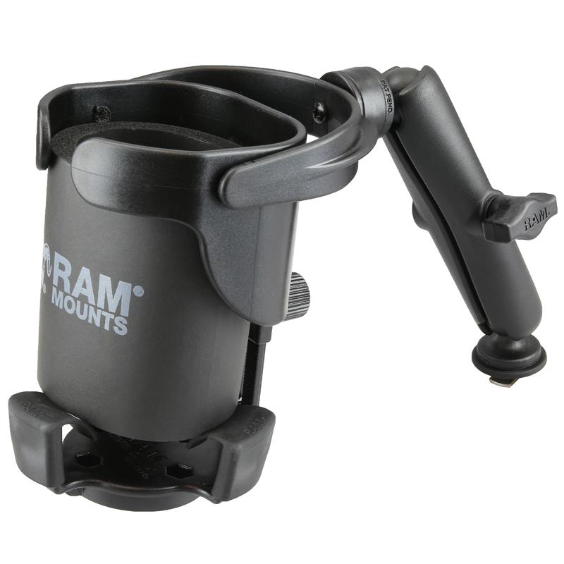 RAM Level Cup XL 32oz Drink Holder with RAM Track Ball Base (RAM-B-417B-C-354-TRA1U) (sku 53770) - BuyBits Ltd UK
