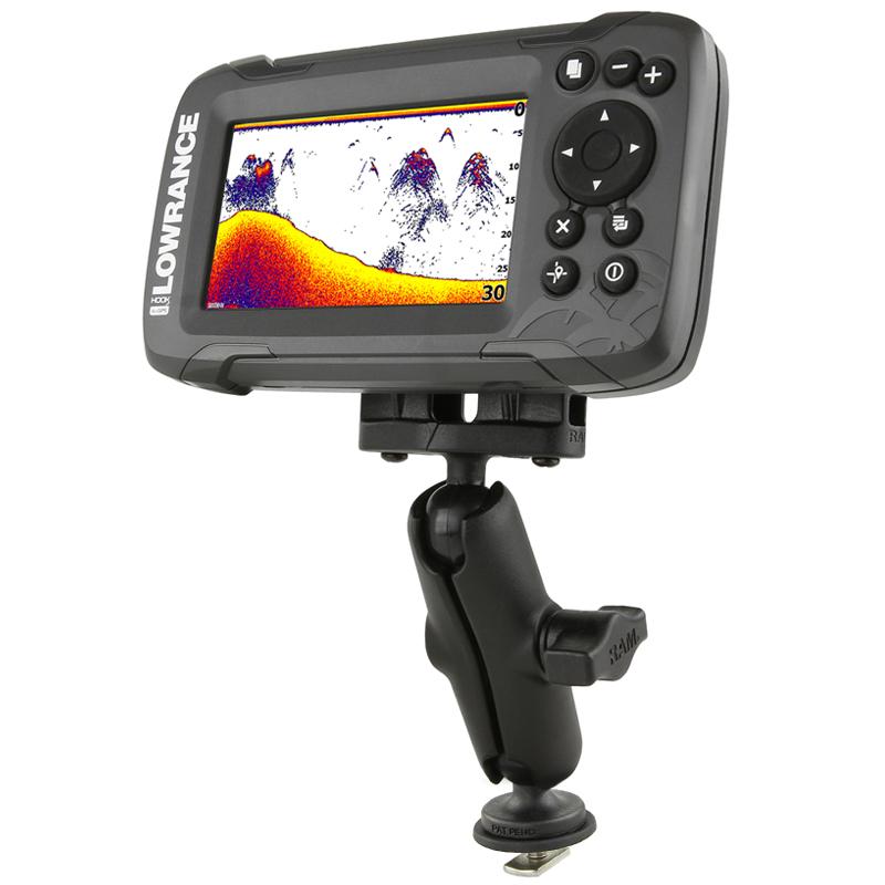 RAM Track Ball Double Ball Mount for Lowrance Hook2 &amp; Reveal Series (RAM-B-LO12-354-TRA1) (sku 53761) - BuyBits Ltd UK