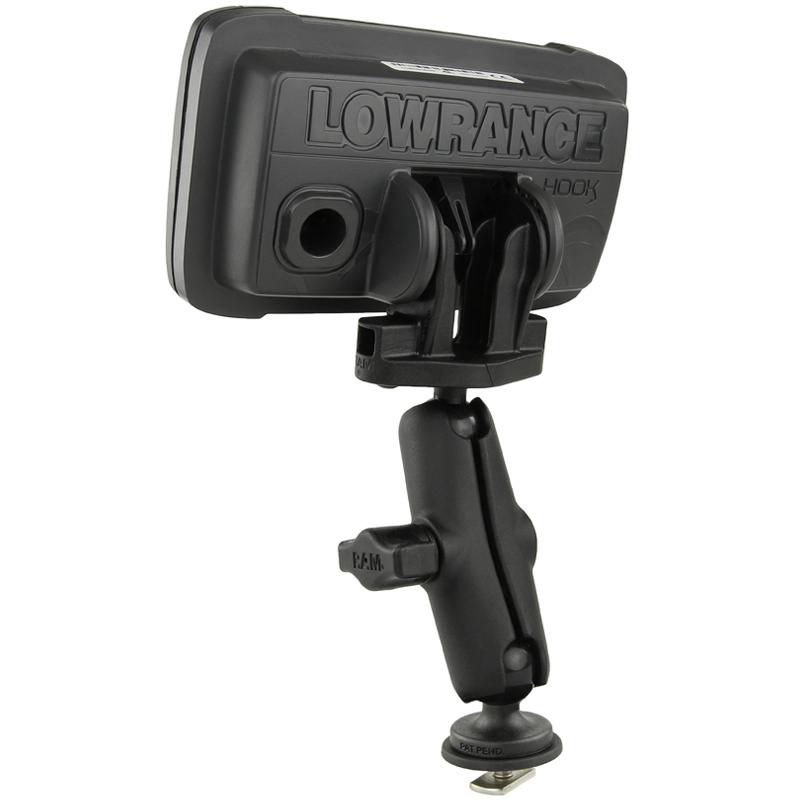 RAM Track Ball Double Ball Mount for Lowrance Hook2 &amp; Reveal Series (RAM-B-LO12-354-TRA1) (sku 53761) - BuyBits Ltd UK