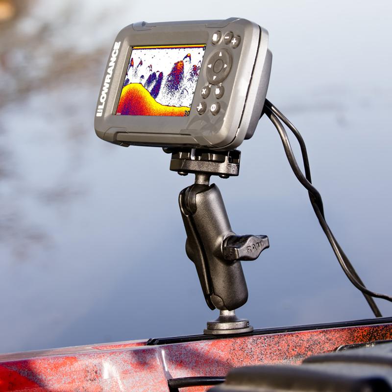 RAM Track Ball Double Ball Mount for Lowrance Hook2 &amp; Reveal Series (RAM-B-LO12-354-TRA1) (sku 53761) - BuyBits Ltd UK