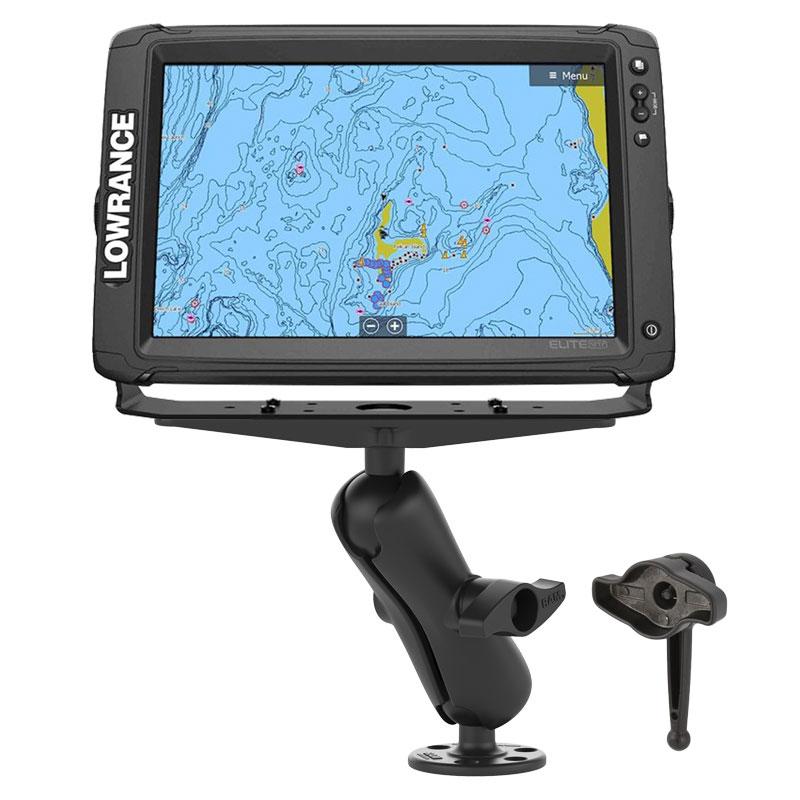 RAM Large Marine Electronics Mount with RAM Hi-Torq Wrench (RAM-D-111-KNOB9HU) (sku 54811) - BuyBits Ltd UK