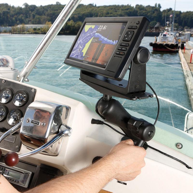RAM Large Marine Electronics Mount with RAM Hi-Torq Wrench (RAM-D-111-KNOB9HU) (sku 54811) - BuyBits Ltd UK