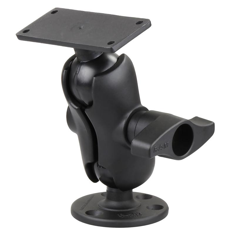 RAM Drill-Down Double Ball Mount for Humminbird Helix 8, 9, 10 &amp; 12 (RAM-D-202-25-C-202) (sku 54801) - BuyBits Ltd UK