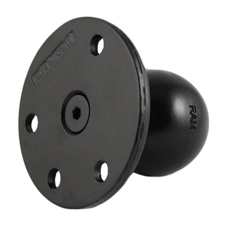 RAM Large Round Plate with Ball &amp; Steel Reinforced Bolt (RAM-D-202U-IN1) (sku 55142) - BuyBits Ltd UK