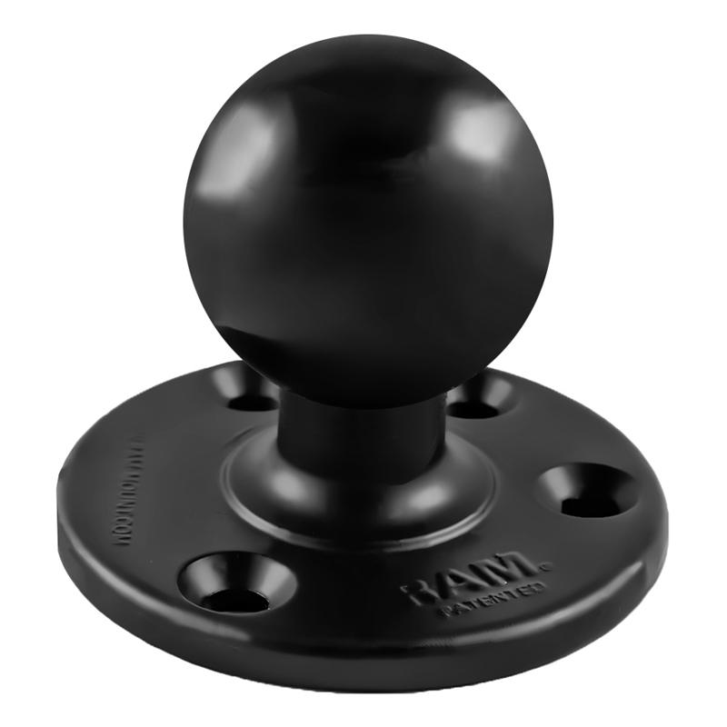 RAM Large Round Plate with Ball &amp; Steel Reinforced Bolt (RAM-D-202U-IN1) (sku 55142) - BuyBits Ltd UK