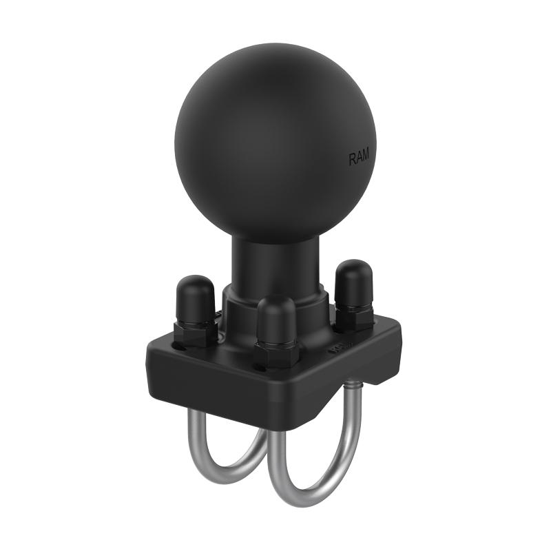 RAM Double U-Bolt Ball Base for 1" - 1.25" Rails (RAM-D-235U) (sku 54140) - BuyBits Ltd UK
