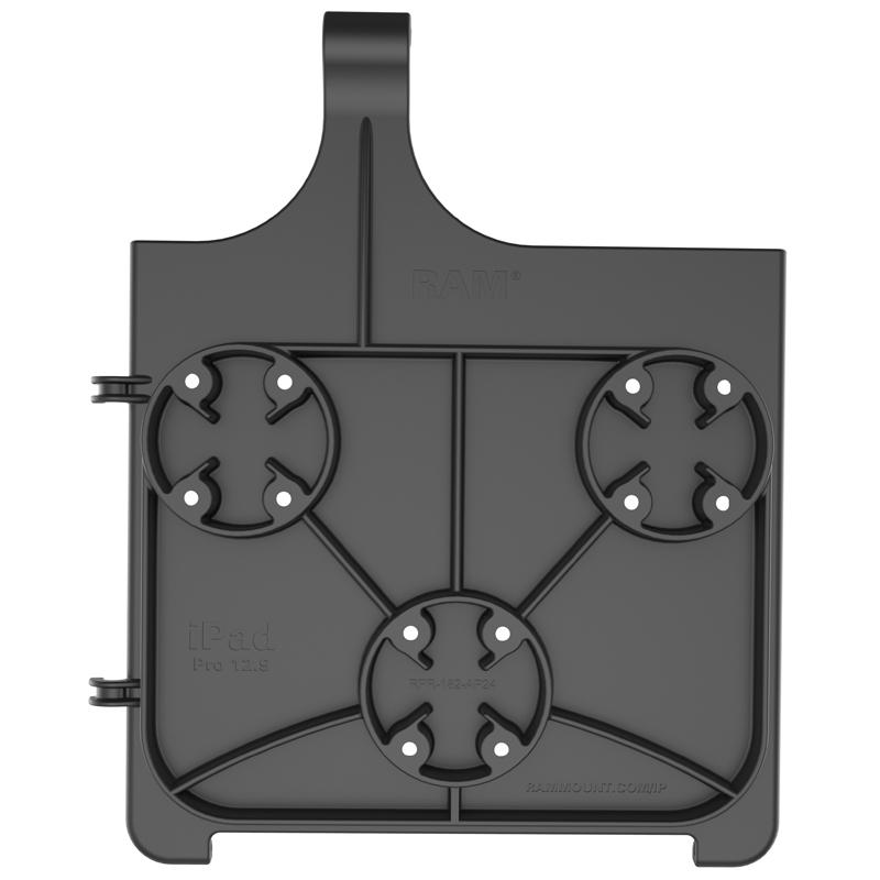 Dedicated 18inch Flexible Vehicle Floor - Seat Track Mount Bracket Apple iPad Pro 12.9" (2020) (sku 53879) - BuyBits Ltd UK