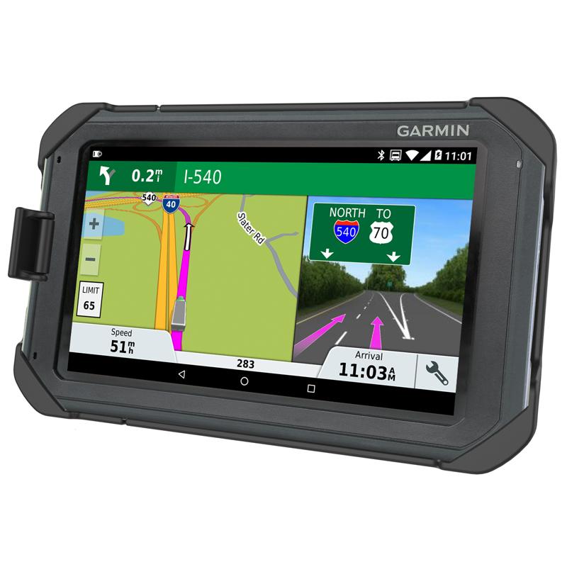 RAM EZ-Roll'r Locking Cradle for Garmin Fleet 770, Overlander + More (RAM-HOL-GA75LU) (sku 54756) - BuyBits Ltd UK