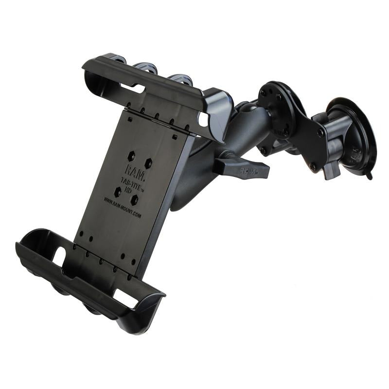 RAM Tab-Tite Tablet Mount with RAM Twist-Lock Double Suction Cup (RAM-HOL-TAB17-189BU) (sku 51115) - BuyBits Ltd UK