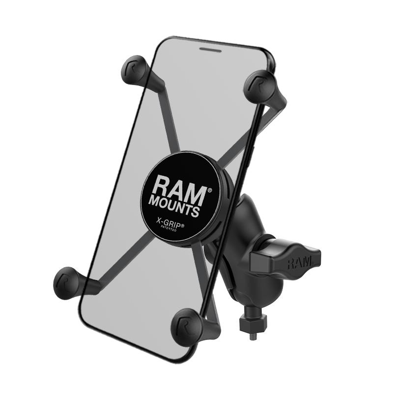 RAM X-Grip Large Phone Mount with RAM Tough-Ball M6-1 x 6mm Base (RAM-HOL-UN10B-A-379-M616U) (sku 50943) - BuyBits Ltd UK