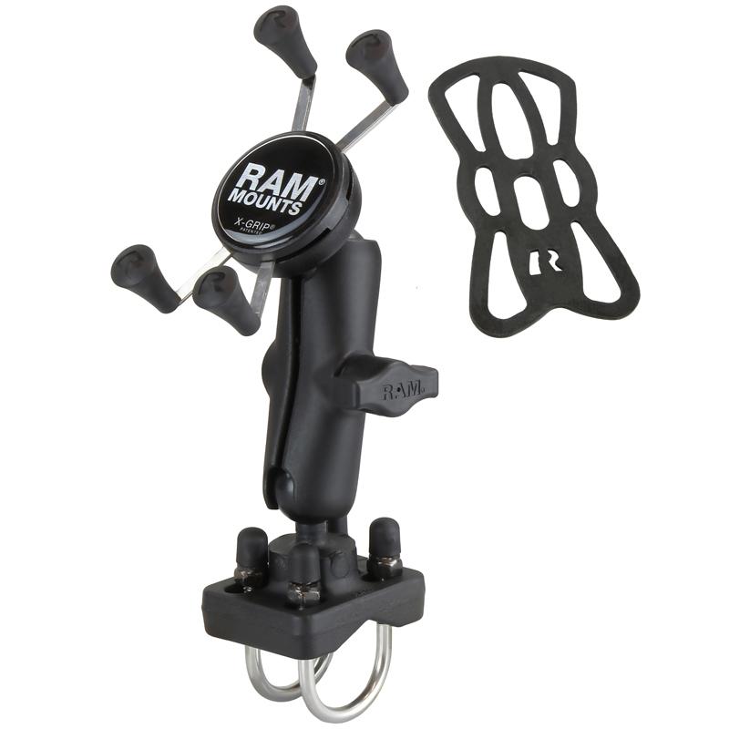 RAM X-Grip Phone Mount with Double U-Bolt Base (RAM-HOL-UN7B-235U) (sku 50954) - BuyBits Ltd UK