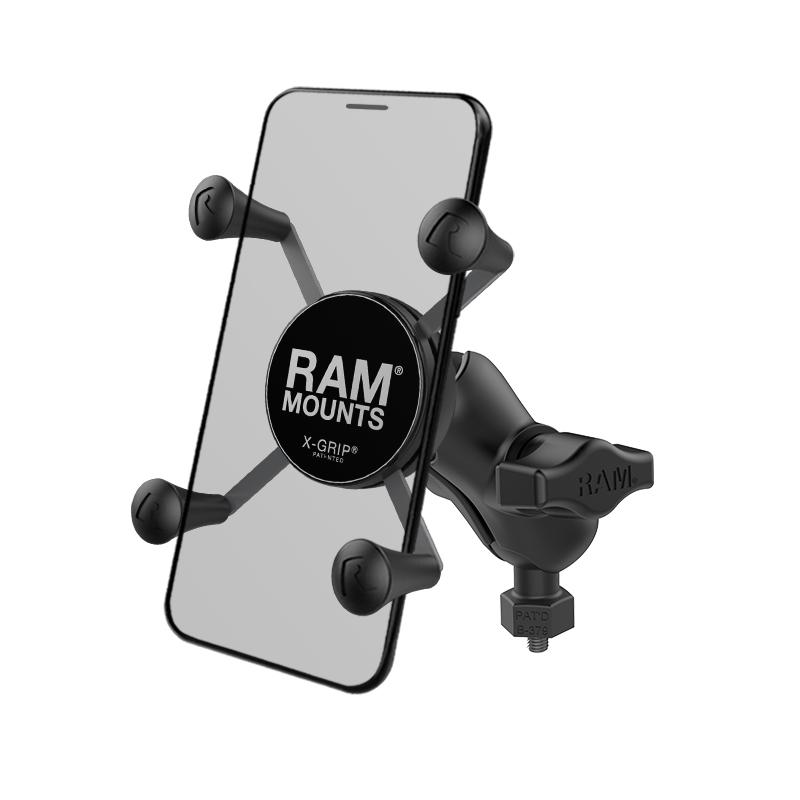 RAM X-Grip Phone Mount with RAM Tough-Ball M6-1 x 6mm Base (RAM-HOL-UN7B-A-379-M616U) (sku 50959) - BuyBits Ltd UK